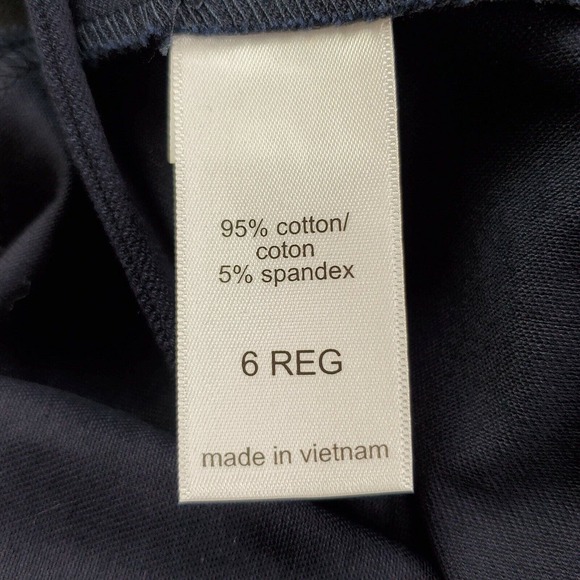 CC - Maurices Womens Dress Pants 6 Solid Navy Blue Skinny Ankle Mid Rise Stretch - Picture 8 of 10